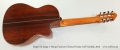 Sergei De Jonge 7 String Cutaway Classical Guitar Left Handed, 2013 Full Rear View