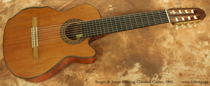 Sergei de Jonge 8 String Classical Guitar 1995 full front view