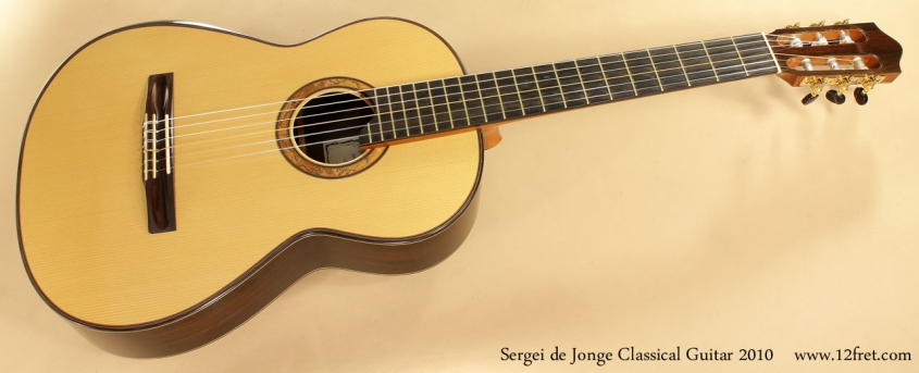 Sergei de Jonge Classical Guitar 2010 full front view