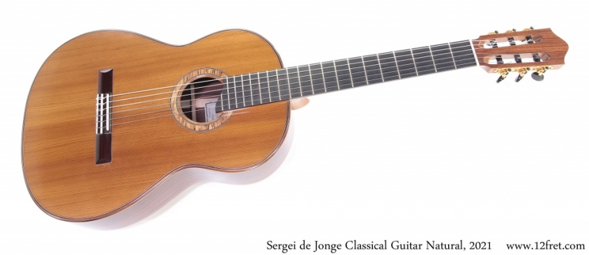 Sergei de Jonge Classical Guitar Natural, 2021 Full Front View