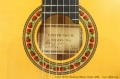 Lester DeVoe Flamenco Blanca Guitar, 2000  Label and Rosette