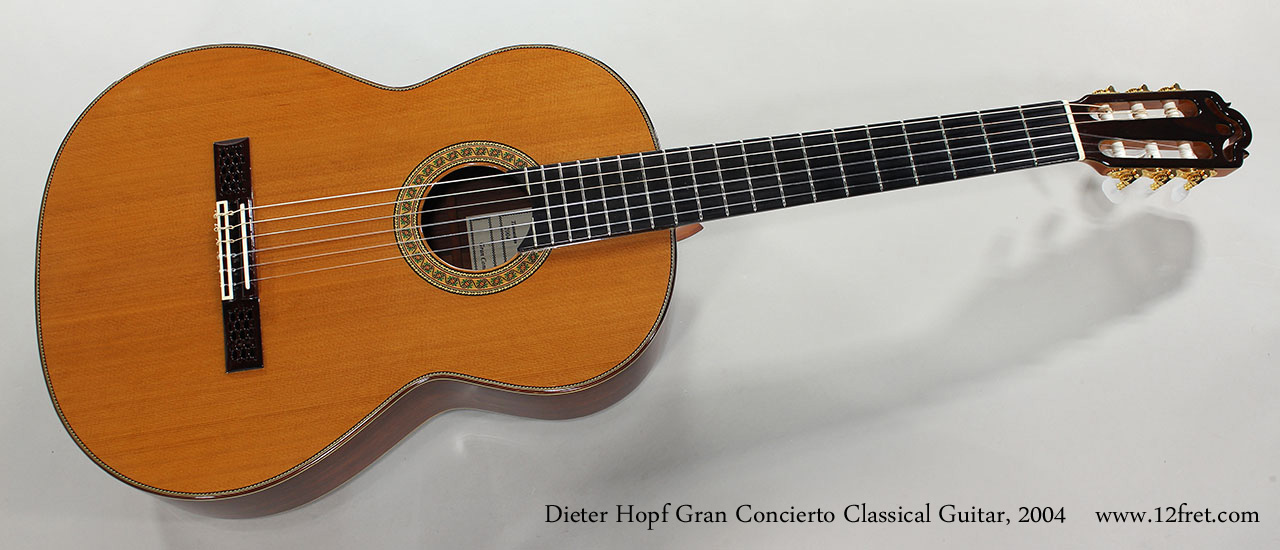 Dieter Hopf Gran Concierto Classical Guitar, 2004 Full Front View
