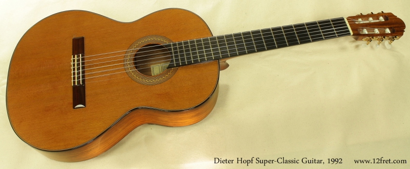 Dieter Hopf Super Classic Guitar 1992 full front view