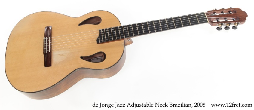 de Jonge Jazz Adjustable Neck Brazilian, 2008 Full Front View