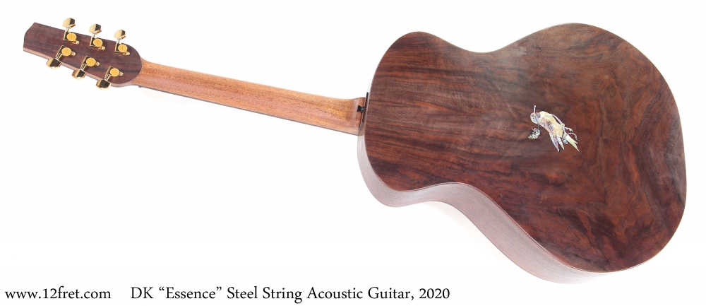 DK Essence Steel String Acoustic Guitar, 2020 Full Rear View