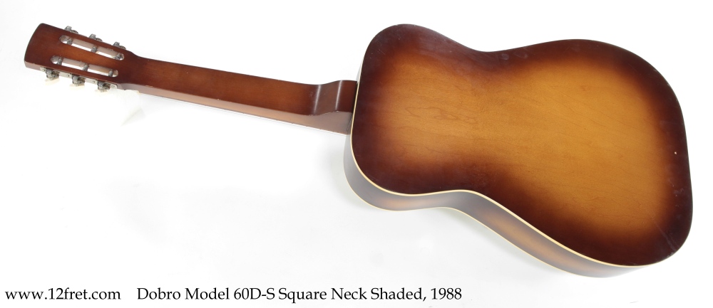 Dobro Model 60D-S Square Neck Shaded, 1988 | www.12fret.com