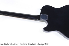 Dobro Dobrolektric Thinline Electric Ebony, 2001 Full Rear View