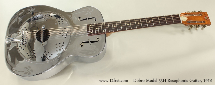 Dobro Model 33H Resophonic Guitar, 1978 Full Front View