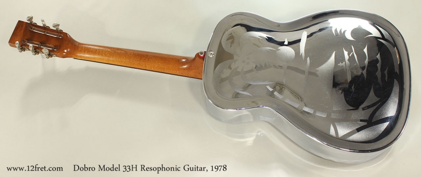 Dobro Model 33H Resophonic Guitar, 1978 Full Rear View