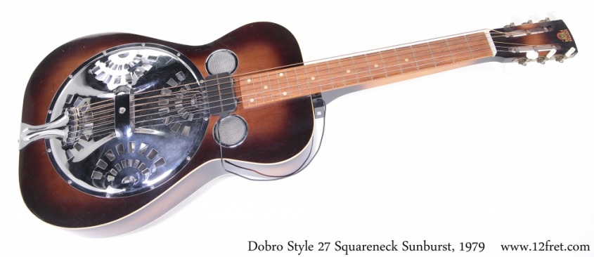 Dobro Style 27 Squareneck Sunburst, 1979 Full Front View