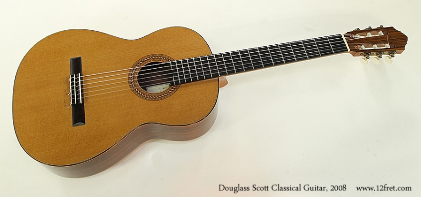 Douglass Scott Classical Guitar, 2008 Full Front View