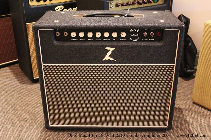 Dr Z Maz 18 Jr 18 Watt 2x10 Combo Amplifier 2004 Full Front View