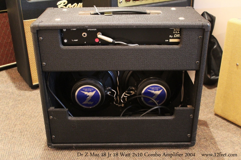 Dr Z Maz 18 Jr 18 Watt 2x10 Combo Amplifier 2004 Full Rear View