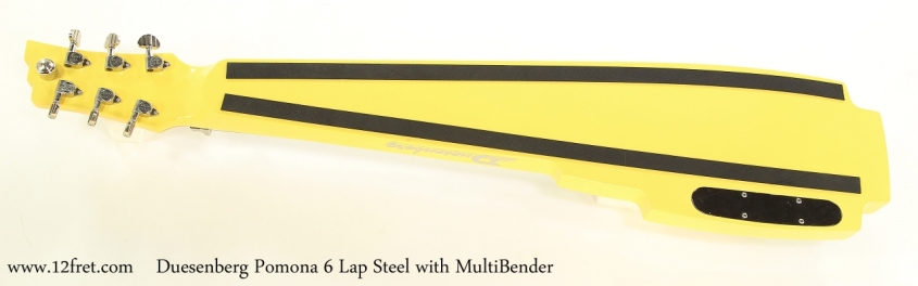 Duesenberg Pomona 6 Lap Steel with MultiBender   Full Rear View