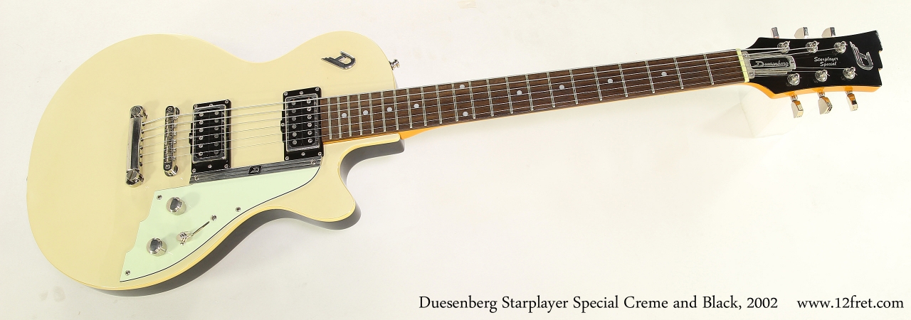 Duesenberg Starplayer Special Creme and Black, 2002  Full Front View