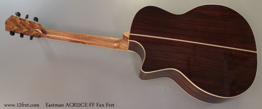 Eastman AC822CE-FF Fan Fret Full Rear View