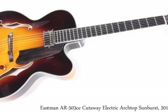 Eastman AR-503ce Cutaway Electric Archtop Sunburst, 2014 Full Front View