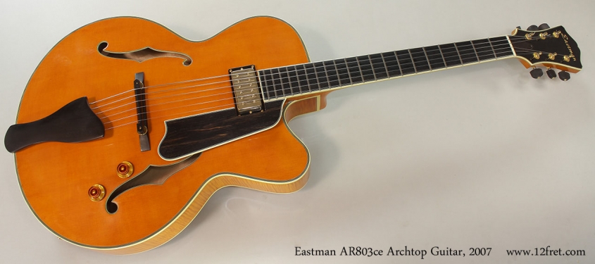 Eastman AR803ce Archtop Guitar, 2007 Full Front View