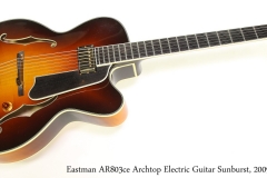 Eastman AR803ce Archtop Electric Guitar Sunburst, 2009 Full Front View