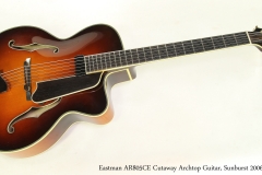 Eastman AR805CE Cutaway Archtop Guitar, Sunburst 2006 Full Front View