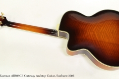 Eastman AR805CE Cutaway Archtop Guitar, Sunburst 2006 Full Rear View