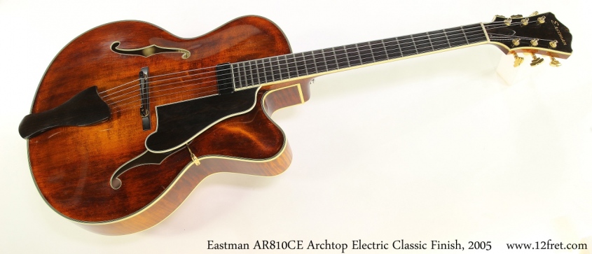 Eastman AR810CE Archtop Electric Classic Finish, 2005 Full Front View