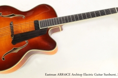 Eastman AR810CE Archtop Electric Guitar Sunburst, 2004   Full Front View