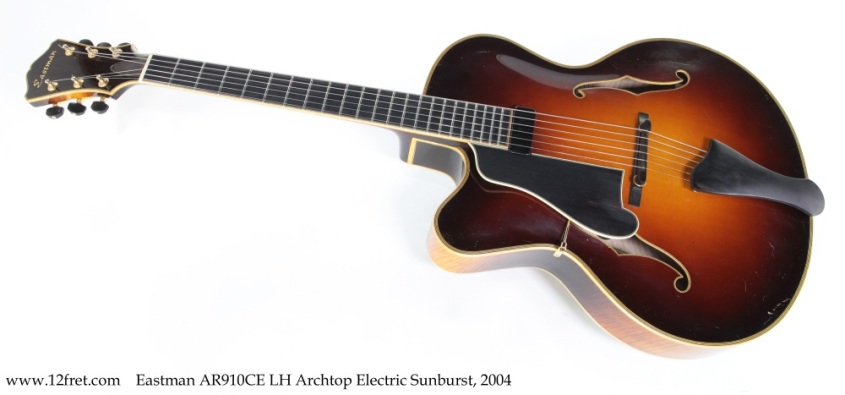 Eastman AR910CE LH Archtop Electric Sunburst, 2004 Full Front View