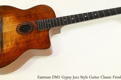 Eastman DM1 Gypsy Jazz Style Guitar Classic Finish Full Front View