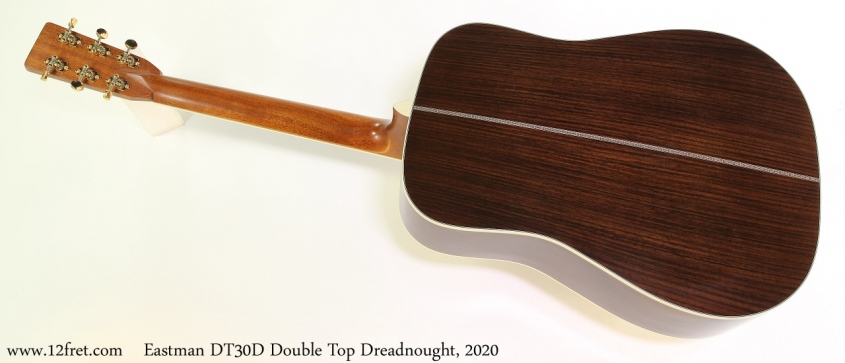 Eastman DT30D Double Top Dreadnought, 2020 Full Rear View