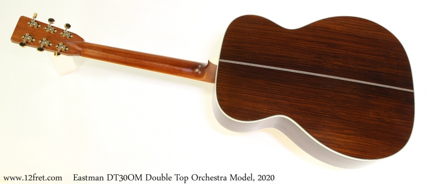 Eastman DT30OM Double Top Orchestra Model, 2020 Full Rear View