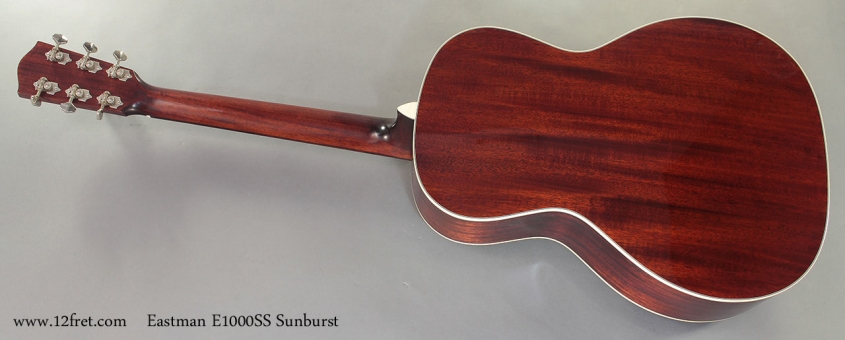 Eastman E1000SS Sunburst Steel String full rear view