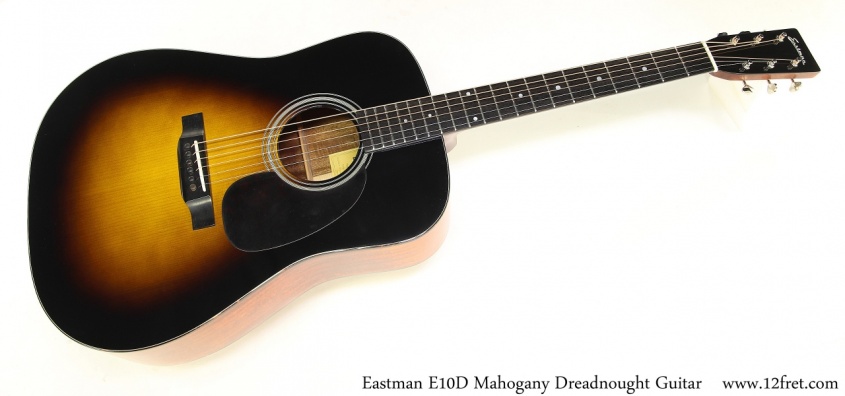 Eastman E10D Mahogany Dreadnought Guitar Full Front View