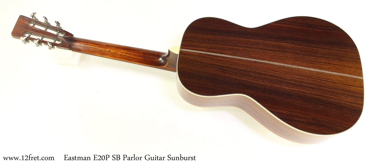 Eastman E20P SB Parlor Guitar Sunburst Full Rear View