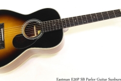 Eastman E20P SB Parlor Guitar Sunburst Full Front View