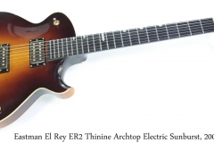 Eastman El Rey ER2 Thinine Archtop Electric Sunburst, 2006 Full Front View