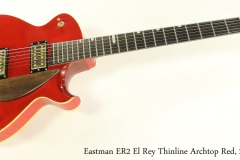 Eastman ER2 El Rey Thinline Archtop Red, 2006 Full Front View