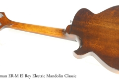 Eastman ER-M El Rey Electric Mandolin Classic Full Rear View