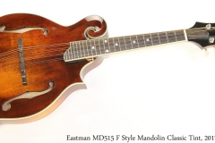 Eastman MD515 F Style Mandolin Classic Tint, 2017 Full Front View