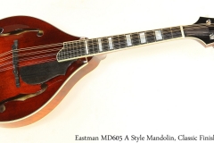 Eastman MD605 A Style Mandolin, Classic Finish Full Front View