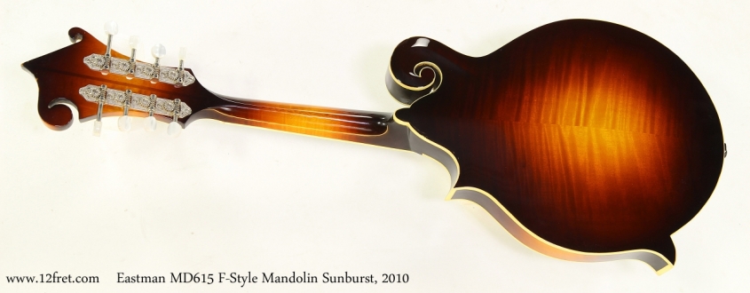 Eastman MD615 F-Style Mandolin Sunburst, 2010    Full Rear View