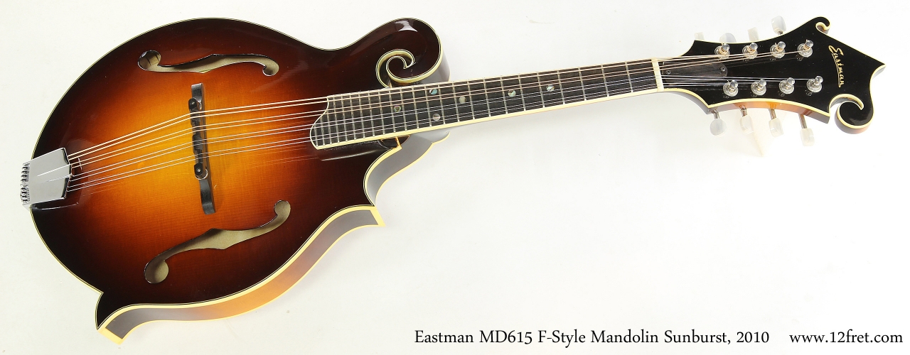 Eastman MD615 F-Style Mandolin Sunburst, 2010    Full Front View