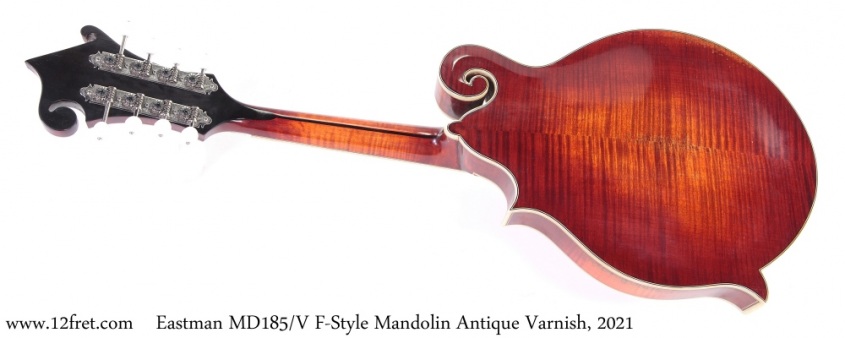 Eastman MD185/V F-Style Mandolin Antique Varnish, 2021 Full Rear View