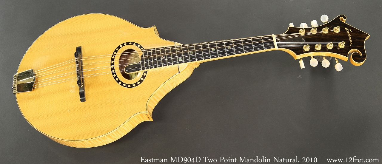 Eastman MD904D Two Point Mandolin Natural, 2010 Full Front View