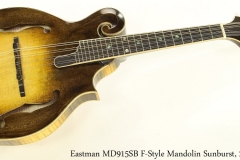 Eastman MD915SB F-Style Mandolin Sunburst, 2016 Full Front View