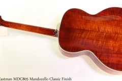 Eastman MDC805 Mandocello Classic Finish Full Rear View