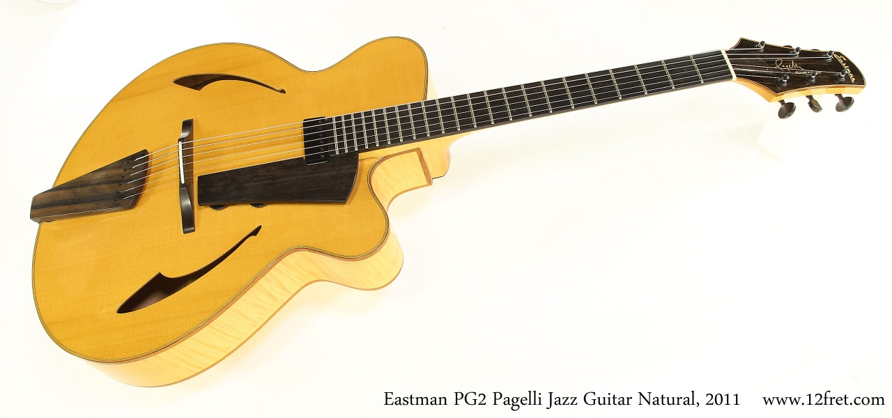 Eastman PG2 Pagelli Jazz Guitar Natural, 2011 Full Front View