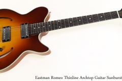 Eastman Romeo Thinline Archtop Guitar Sunburst Full Front View