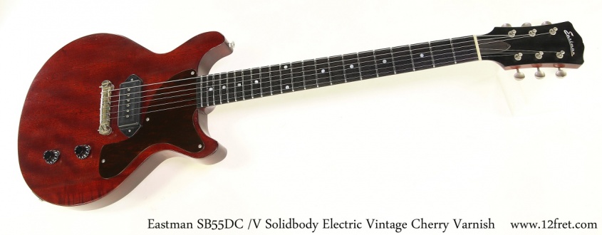 Eastman SB55DC /V Solidbody Electric Vintage Cherry Varnish Full Front View