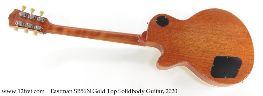 Eastman SB56N Gold Top Solidbody Guitar, 2020 Full Rear View
